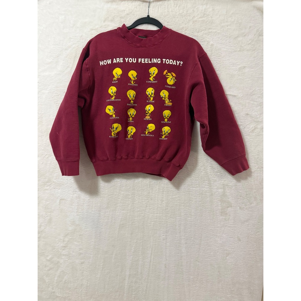 Vintage 1997 Tweety Bird Sweatshirt M Warner Bros Studio Store Made USA 90s
